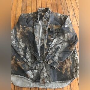 Men's Camouflage Button Down Shirt